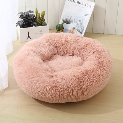 Pet Calming Donut Bed – Anti-Anxiety, Stress Relief & Cozy Bed for Dogs & Cats